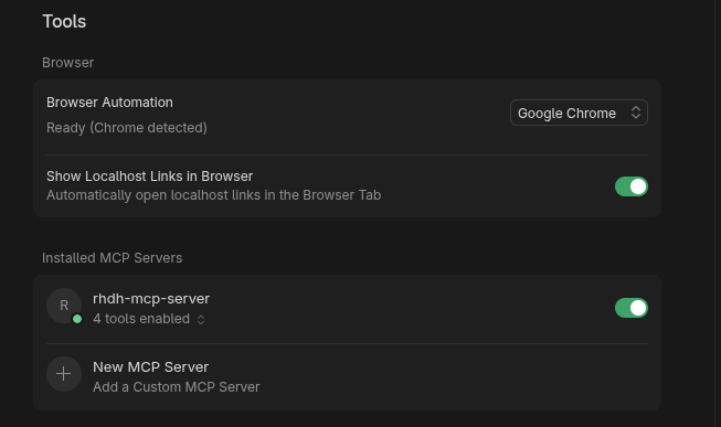 Cursor MCP Server integration OK